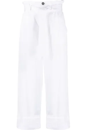 LORENA ANTONIAZZI Belted high-waisted trousers