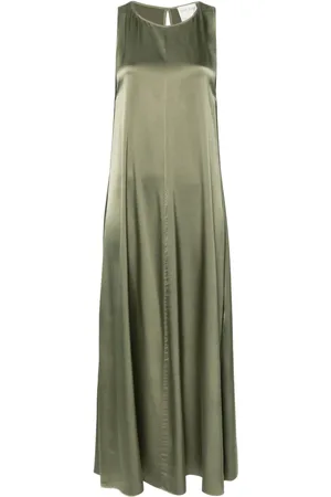 FORTE FORTE Sleeveless satin maxi dress