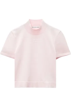 Alexander Wang Logo-embossed knitted top
