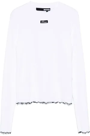 ROTATE Ribbed long-sleeve T-shirt