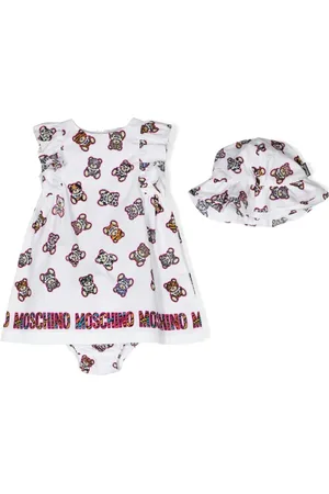 Moschino Teddy Bear-print cotton dress