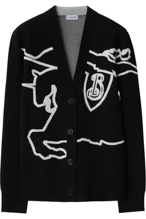 Burberry Equestrian Knight cotton-blend cardigan