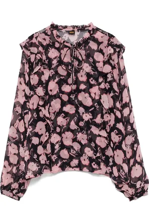 HUGO BOSS Floral-print blouse