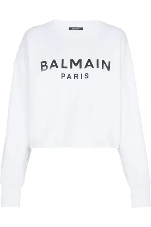 Balmain Logo-print cotton sweatshirt