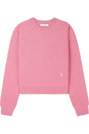 Sporty & Rich Embroidered-logo cashmere jumper