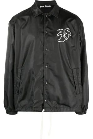 Palm Angels Logo-patch lightweight jacket