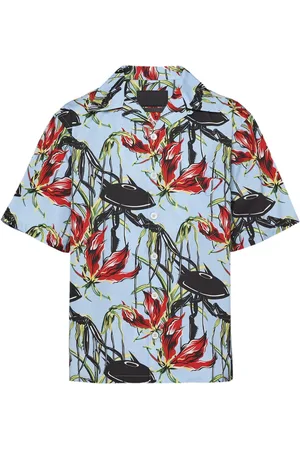 Prada UFO-print cotton shirt