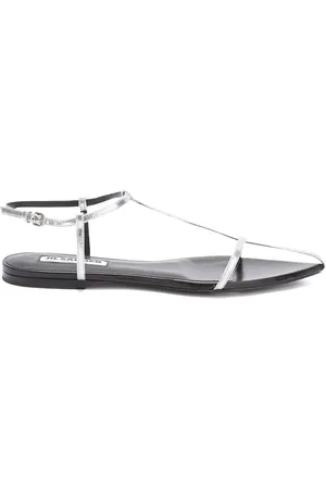 Jil Sander Pointed open-toe leather sandals