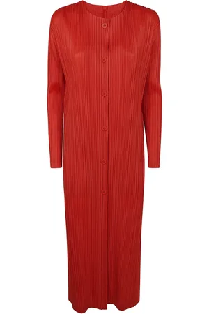 PLEATS PLEASE ISSEY MIYAKE Manteau midi dress