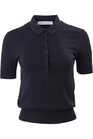 Carolina Herrera Silk-cotton knitted polo shirt