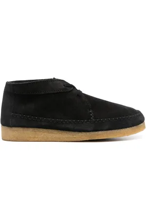 Clarks Stitch-detail suede boots