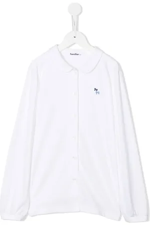Familiar Bow-embroidered shirt
