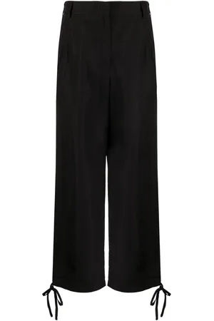Msgm Tie-cuff cropped trousers