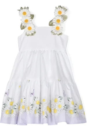 MONNALISA Floral-appliqu?? dress