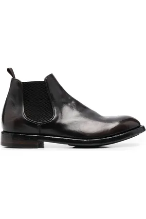 Officine creative Elasticated-panel leather boots