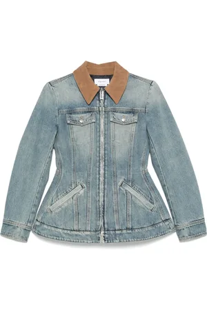 Alexander McQueen Peplum denim jacket