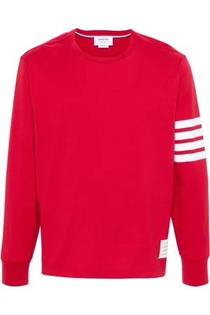 Thom Browne 4-Bar stripe cotton T-shirt