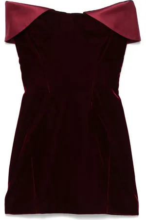 MUGLER Velvet mini dress