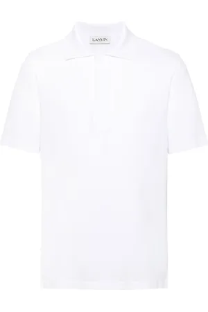 Lanvin Logo-embroidered piqu?? polo shirt