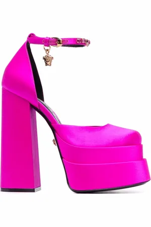 VERSACE Medusa Head charm platform sandals