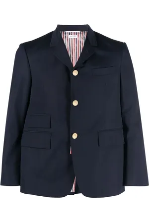 Thom Browne Single-breasted cropped-sleeve blazer