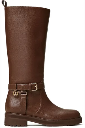 Twin-Set 40mm Oval T leather boots