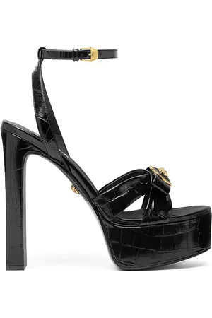 VERSACE 140mm Gianni Ribbon sandals