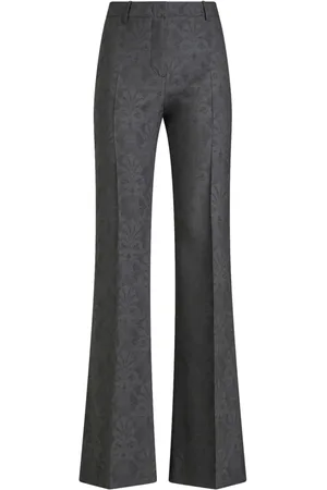 Etro Jacquard flared trousers