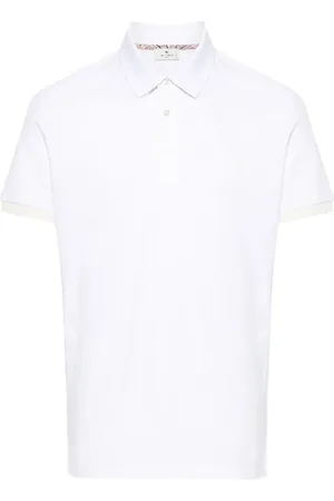 Etro Pegaso-embroidered cotton polo shirt
