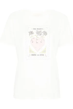 Twin-Set Illustration-print cotton T-shirt
