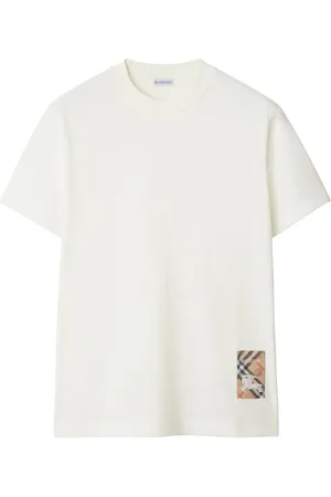 Burberry Check-patch cotton T-shirt