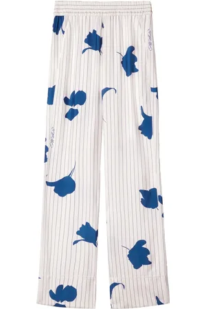 OFF-WHITE Floral-print trousers