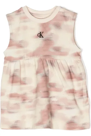 Calvin Klein Logo-print cotton dress