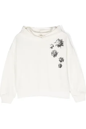 Le pandorine Sequin-embroidered hoodie