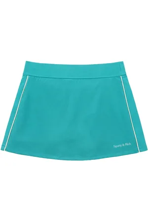Sporty & Rich Logo-print court skirt