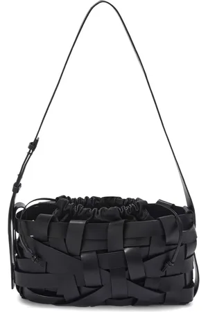 Jil Sander Interwoven-design leather clutch bag