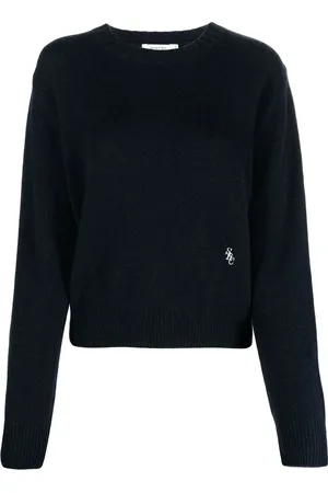 Sporty & Rich Logo-embroidered crew-neck jumper