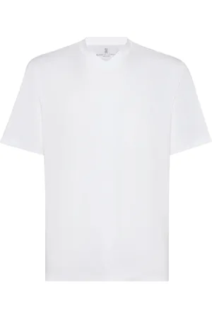 Brunello Cucinelli V-neck short-sleeve T-shirt