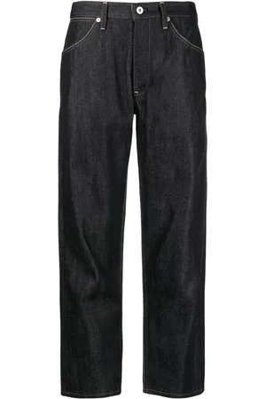 Jil Sander Contrast-stitching cotton straight-leg jeans