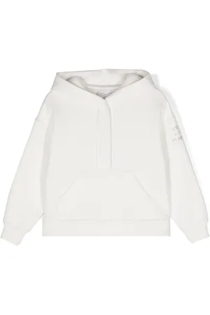 MONNALISA Studded logo-detail hoodie