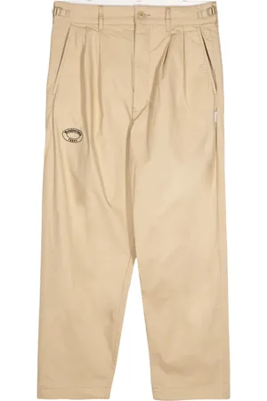 Izzue Pleat-detail straigh-leg trousers