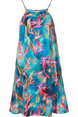 Lygia & Nanny Isis-printed spaghetti-strap dress