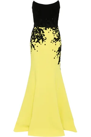 Saiid Kobeisy Embroidered crepe gown