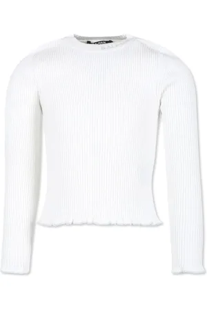 Balmain Logo-instarsia jumper