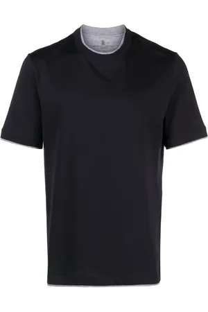 Brunello Cucinelli Layered-effect cotton T-shirt
