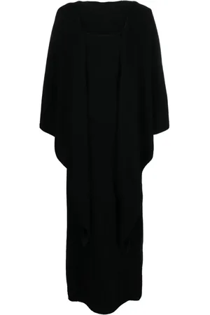 Totême Detachable-shawl cashmere maxi dress