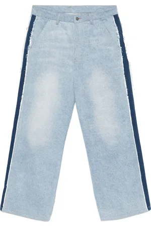 KIDSUPER STUDIOS X Ronaldinho stripe-detail jeans