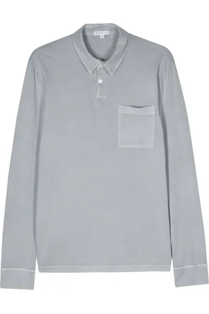 James Perse Jersey longsleeved polo shirt