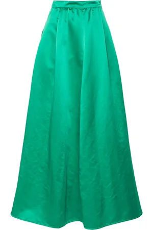 FORTE FORTE A-line satin maxi skirt