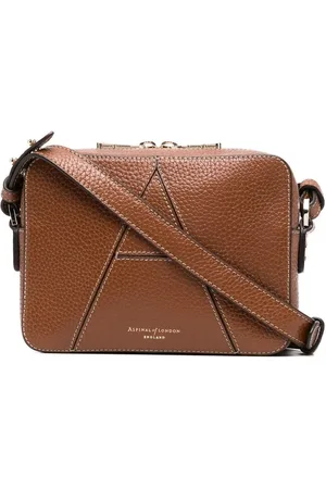 ASPINAL OF LONDON Embroidered-logo camera bag